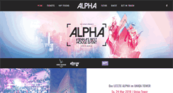Desktop Screenshot of club-alpha.at