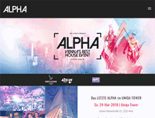 Tablet Screenshot of club-alpha.at
